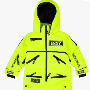NEW Binky Bro Chartreuse Snow Suit 6T style: 99-90 Boys Girls Kids Winter Onesie